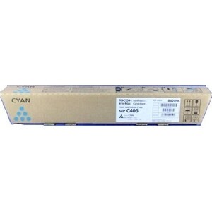 Тонер-картридж Ricoh Cyan MP C406 (842096) тонер картридж для лазерного принтера nobrand голубой оригинальный