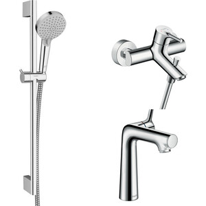 

Комплект смесителей Hansgrohe Talis S с душевым гарнитуром, хром (72400000, 72113000, 26275000), Talis S с душевым гарнитуром, хром (72400000, 72113000, 26275000)