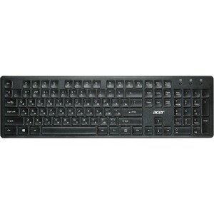 Клавиатура Acer OKW020 черный USB slim (ZL.KBDEE.001) клавиатура defender element hb 520 проводная мембранная 104 клавиш usb чёрная
