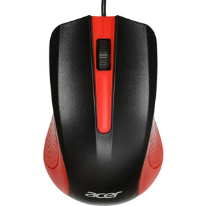 Мышь Acer OMW012 черный/красный (ZL.MCEEE.003) мышь acer omw012 красный оптическая 1200dpi usb 3but zl mceee 003