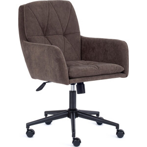 Кресло TetChair Garda флок коричневый 6 стул tetchair eli mod 8202 металл ткань коричневый g 062 61