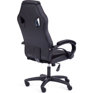 Кресло TetChair Pilot кож/зам/ткань, черный/черный перфорированный/коричневый 36-6/36-6/06/36-36/TW-11