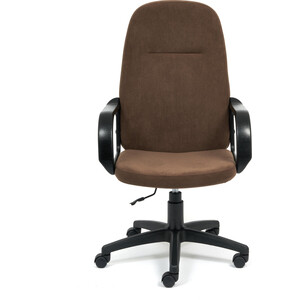 Кресло TetChair Leader флок коричневый 6 кресло tetchair comfort lt 22 кож зам коричневый 36 36