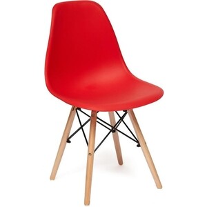 Стул TetChair Secret De Maison Cindy (Eames) (mod. 001) дерево береза/металл/сиденье пластик красный (red)