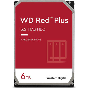 Жесткий диск Western Digital (WD) Original SATA-III 6Tb WD60EFZX NAS Red Plus (WD60EFZX) жесткий диск hdd toshiba sata iii 8tb hdwr480uzsva