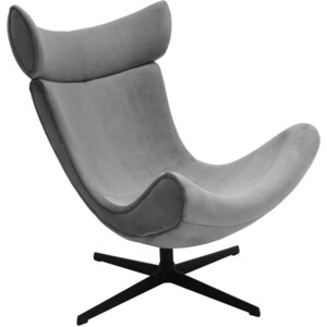 Кресло Bradex Toro серый, искусственная замша (FR 0664) салфетка автомобильная замша искусственная 43 х 32 см в тубусе av 018212 av 018312