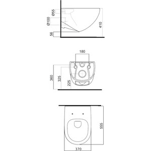 Унитаз подвесной безободковый Pestan Fluenta Rimless с сиденьем микролифт (40006661)