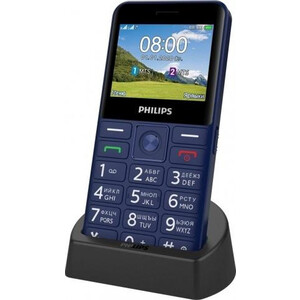 Мобильный телефон Philips E207 Xenium синий (867000174125) мобильный телефон philips xenium e207