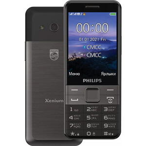 Мобильный телефон Philips E590 Xenium 64Mb черный (867000176127) мобильный телефон philips e2601 xenium синий