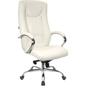 Кресло руководителя Everprof King M экокожа кремовый офисное кресло для персонала dobrin monty lm 9800 кремовый
