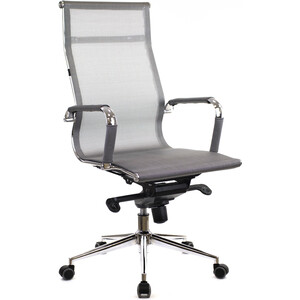 Кресло руководителя Everprof Opera M сетка серый кресло офисное brabix flight ex 540 хром ткань сетка коричневое