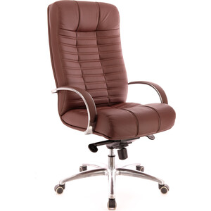 Кресло руководителя Everprof Atlant AL M кожа коричневый кресло руководителя everprof deco экокожа
