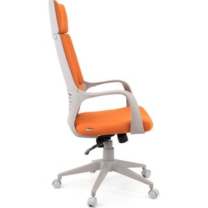 Кресло руководителя Everprof Trio Grey TM ткань Оранжевый