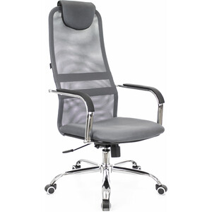 Кресло руководителя Everprof EP 708 TM сетка серый кресло офисное brabix flight ex 540 хром ткань сетка коричневое
