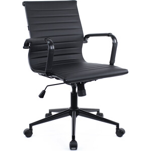 Операторское кресло Everprof Leo black T экокожа черный эргономичное кресло everprof ergo black ткань