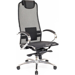 Кресло руководителя Everprof Deco сетка черный кресло brabix premium stalker ex 608 ch хром ткань сетка кожзам черное 532091