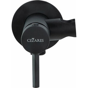 Смеситель для душа Cezares Czr с держателем для лейки, черный (CZR-DA1-NOP)