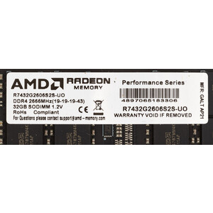 Память DDR4 AMD 32Gb 2666MHz R7432G2606S2S-UO Radeon R7 Performance Series OEM