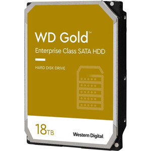 Жесткий диск Western Digital (WD) SATA 18TB 7200RPM 6GB/S 512MB GOLD WD181KRYZ жесткий диск synology 3 5 16tb sas 7200rpm 512mb has5300 16t
