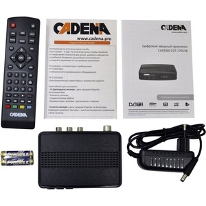 Тюнер DVB-T2 Cadena CDT-1791SB черный
