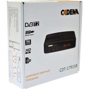 Тюнер DVB-T2 Cadena CDT-1791SB черный