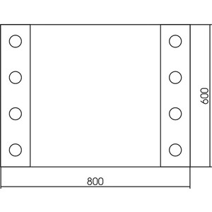 Зеркало Grossman Style 80х60 сенсор (780601)