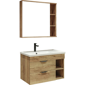 Мебель для ванной Grossman Форта 80х45 дуб галифакс зеркальный шкаф grossman форта 60х70 дуб галифакс 206003