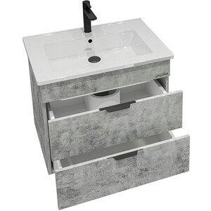 Мебель для ванной Grossman Кросс 65х47 бетон