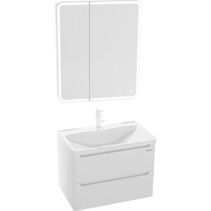 Мебель для ванной Grossman Адель 70х45 два ящика, белая мебель для ванной cersanit moduo 50 два ящика белая