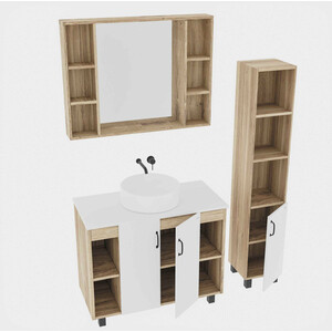 Мебель для ванной Grossman Флай 100х45 GR-3013, белый/дуб сонома