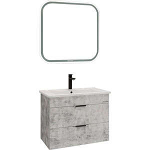 Мебель для ванной Grossman Кросс 65х47 бетон зеркало шкаф comforty франкфурт 90 бетон светлый