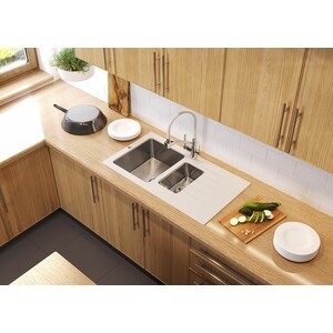 Кухонная мойка Tolero Twist TTS-890K №001 серый металлик (474490)