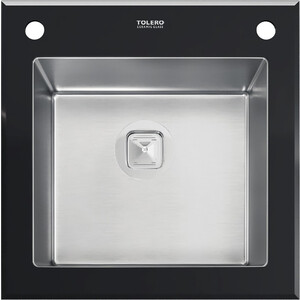 Кухонная мойка Tolero Ceramic Glass TG-500 черный (765048) кухонная мойка tolero loft tl 580 923 белый 473554