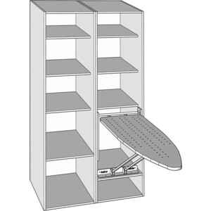 Встроенная гладильная доска Shelf.On Табула Термо с механизмом