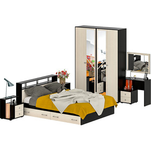 Комлект мебели СВК Камелия спальня № 9 венге/дуб лоредо 160х200 гостиная бтс венеция венге лоредо