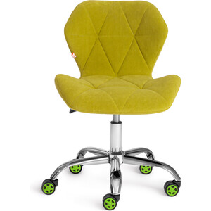 Кресло TetChair Selfi флок олива 23 стул tetchair genius mod 75 ножки серебристый сиденье зеленый
