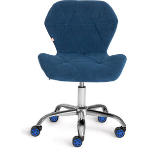 Кресло TetChair Selfi флок синий 32 компьютерное кресло tetchair zero спектр ткань флок ной