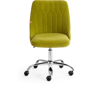 Кресло TetChair Swan флок олива 23 стул tetchair genius mod 75 ножки серебристый сиденье зеленый