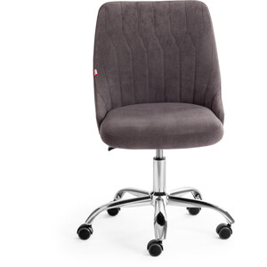 Кресло TetChair Swan флок серый 29 компьютерное кресло tetchair кресло softy lux флок серый 29