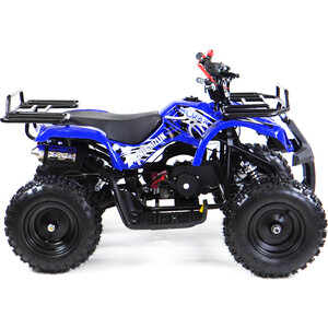 Бензиновый квадроцикл MOTAX Х-16 механический стартер большие колеса синий