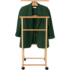 Вешалка костюмная на колесах Мебелик В 22Н светло-коричневый (П0003601)