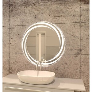 Зеркало Mixline Беатрис 80 подсветка, сенсор, с подогревом (4620077043395) зеркало для ванной монако dsmk80 с подсветкой сенсорное с подогревом 67x80 см
