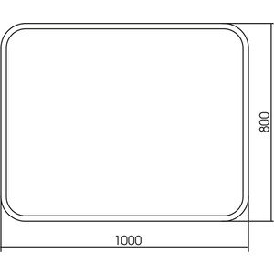 Зеркало Mixline Стив 100х80 подсветка, сенсор (4620001987061)