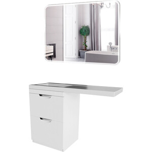 Мебель для ванной Mixline Атлантик 110х48 левая, белая