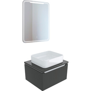 Мебель для ванной Mixline Виктория 60 софт графит эмаль аэрозольная elcon декоративная быстросохнущая силикон акриловая матовая графит 520 мл