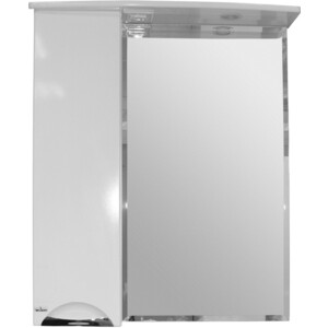 Зеркало-шкаф Mixline Кассиопея 75х82 левый, белый (4640030868742) зеркало шкаф 59 6х41х10 7 см прямоугольное белый мрамор с полочкой berossi argo ас 11904000