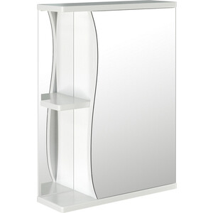 Зеркальный шкаф Mixline Классик 50х68 правый, белый (4640030867271) зеркальный шкаф runo монро 53х80 правый белый 00 00000459