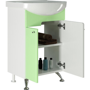 Мебель для ванной Mixline Посейдон 55 белая\зеленая