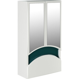Зеркальный шкаф Mixline Радуга 46х80 зеленый (4640030866793) поворотный зеркальный шкаф shelf on зум шелф венге