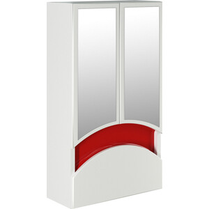Зеркальный шкаф Mixline Радуга 46х80 красный (4640030866809) зеркальный зеркало шкаф keuco
